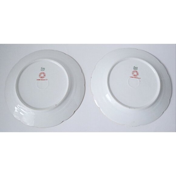 Antique Nippon London Crockery Tea Set For Two Tea Cup & Saucer Tidbit Plates - Picture 4 of 7